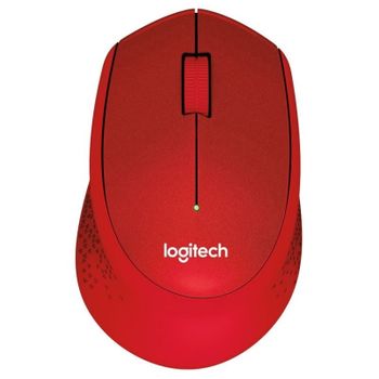 Logitech Ratón Inalámbrico M330 Silent Plus Rojo