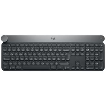 Logitech Craft Advanced Keyboard With Creative Input Dial Teclado Rf Wireless + Bluetooth Qwertz Alemán Negro, Gris