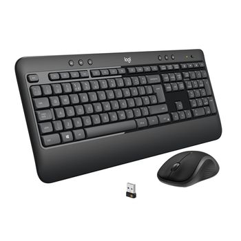 Logitech Mk540 Advanced Wireless Keyboard And Mouse Combo Teclado Usb Qwerty Inglés Negro, Blanco