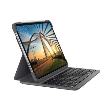 Logitech Slim Folio Pro For Ipad Pro 11-inch (1st, 2nd & 3rd Generation) Grafito Bluetooth Qwertz Alemán