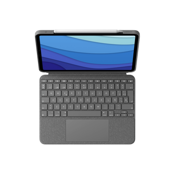 Teclado Logitech Combo Touch Ipad Pro (5th Gen) Inalámbrico Qwerty Pan Nórdic Gris