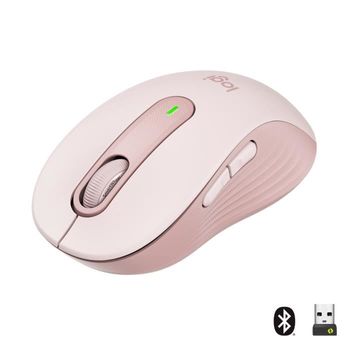 Ratón Inalámbrico Signature M650 - Silencioso, Bluetooth-rosa Logitech