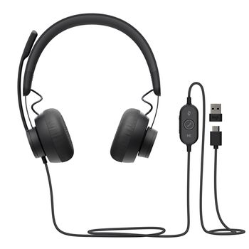 Logitech Zone 750 Auriculares Alámbrico Diadema Oficina/centro De Llamadas Usb Tipo C Grafito