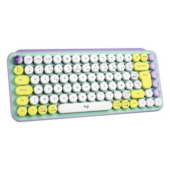 Teclado Inalámbrico Mecánico , Diseño Compacto Duradero Menta Logitech