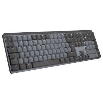 Teclado Logitech Mx Inalámbrico Bluetooth Qwerty Us Aluminio Plástico Gris