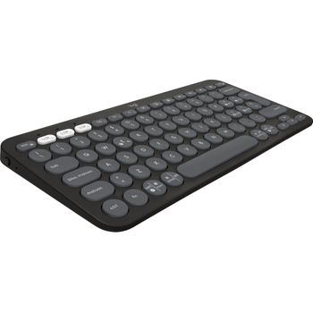 Logitech Pebble Keys 2 K380s Teclado Rf Wireless + Bluetooth Qwerty Italiano Grafito