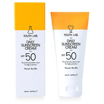 Youth Lab Crema Solar Diaria Spf 50 Pieles Normales Y Secas 50 Ml