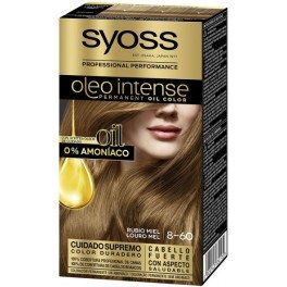 Syoss Olio Intense Tinte Sin Amoniaco 8.60-rubio Miel 5 Piezas Mujer