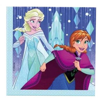 Pack 20 Servilletas Frozen Elsa Y Anna