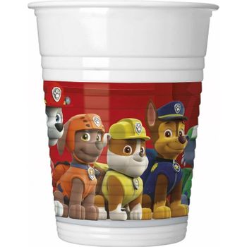 Pack De 8 Vasos De La Patrulla Canina