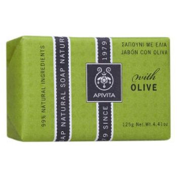 Jabón Natural Con Oliva Apivita 125 G