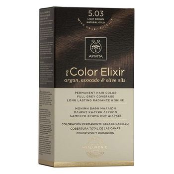 Tinte My Color Elixir N5.03 Castaño Claro Natural Dorado Apivita