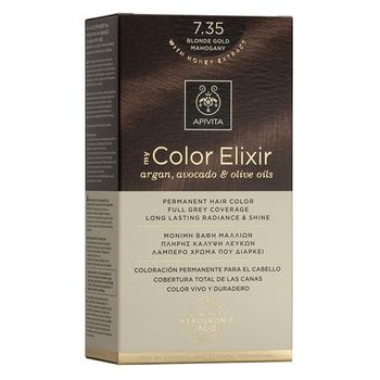Tinte My Color Elixir N7.35 Rubio Dorado Caoba Apivita