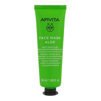 Mascarilla Facial Hidratante Refrescante Con Aloe Apivita 50 Ml