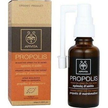 Spray Biológico Para La Garganta Con Propóleo & Malvavisco Apivita 30 Ml