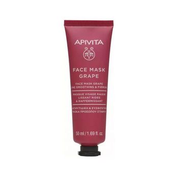 Mascarilla Facial Nutritiva Antiarrugas Con Uva, Apivita 50 Ml