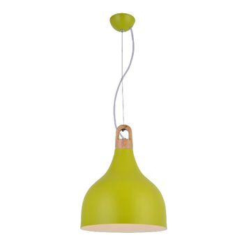 Lámpara Colgante Ted, 35x35x110 Cm, Color Verde