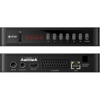 Receptor TDT HD Klack RICD1218 Sintonizador DVB-T2, USB, HDMI,  EUROCONECTOR, LAN – Klack Europe