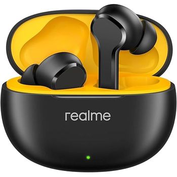 Auriculares Inalámbricos Realme Buds T100 Auriculares Bluetooth 5.3, Cancelación De Ruido Para Llamadas, Color Negro, Reacondicionados