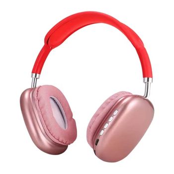 Auriculares Inalámbricos P9 Con Bluetooth, Cancelación De Ruido, Ranura Para Tarjeta, Micrófono Sobre La Oreja, Cascos Deportivos Para Juegos, Nuevo (rojo)