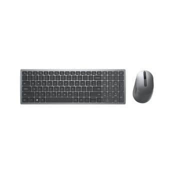 Dell Km7120w Tastiera Mouse Incluso Rf Senza Fili + Bluetooth Grigio, Titanio