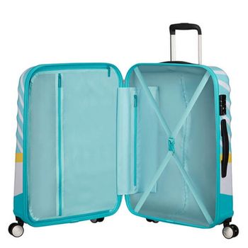 American Tourister Mala De Viagem / Trolley Médio 67cm Wavebreaker Disney Mickey Blue Kiss