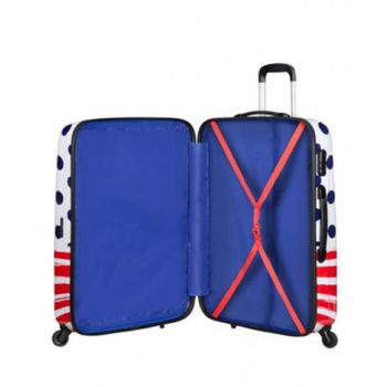 American Tourister Mala De Viagem / Trolley Grande 75cm Disney Legends Mickey Blue Dots