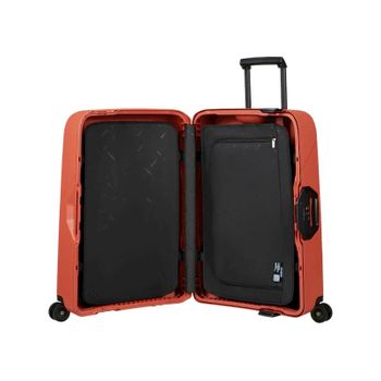 Samsonite Mala De Viagem / Trolley Médio 69cm 4 Rodas Magnum Eco Laranja