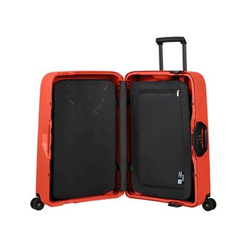 Samsonite Mala De Viagem / Trolley Médio 69cm 4 Rodas Magnum Eco Laranja Claro