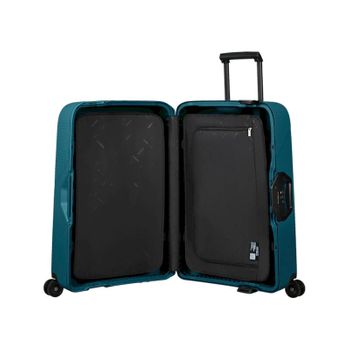 Samsonite Mala De Viagem / Trolley Médio 69cm 4 Rodas Magnum Eco Azul Petróleo