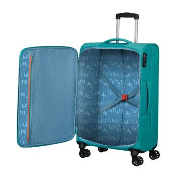 American Tourister Mala De Viagem / Trolley Médio 68cm 4r Sea Seeker Verde Água