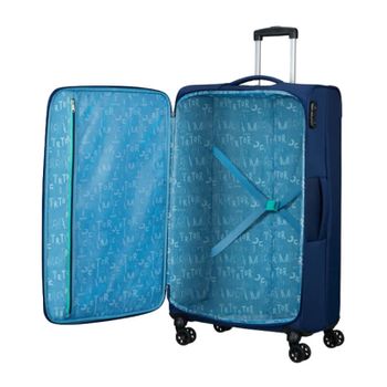 American Tourister Mala De Viagem / Trolley Grande 80cm 4r Sea Seeker Azul Marinho