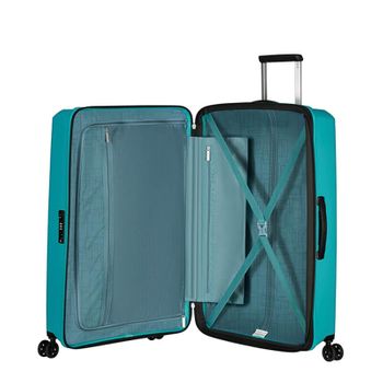 American Tourister Mala De Viagem / Trolley Grande 77cm 4r Exp. Aerostep Turquesa