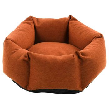 Cama Perros Con Cremallera Ziva Hexagonal Terracota 50x18 Cm Flamingo