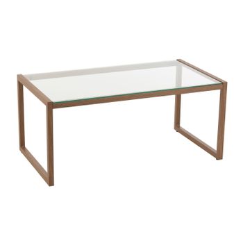 Mesa De Centro Giovani De Metal Marrón Oscuro L 91 Cm