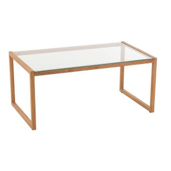 Mesa De Centro Rectangular De Metal Natural Raymond L 50 Cm