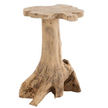 Mesa Auxiliar Amy De Madera De Teca Natural L 46,5 Cm