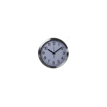 Reloj De Pared Blanco Y Plateado 30 Cm Perel