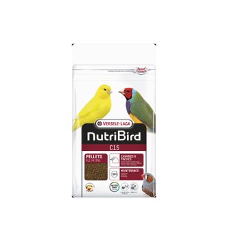 Nutribird C15 Alimento En Pellets Extruidos Para Canarios, Pájaros Tropicales Y Pinzones Europeos, 1 Kg