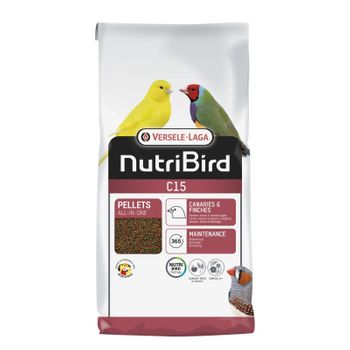 Nutribird C15 Alimento En Pellets Extruidos Para Canarios, Pájaros Tropicales Y Pinzones Europeos, 3 Kg