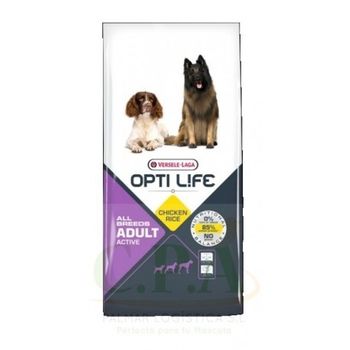 Opti Life, Adult Active. Pollo Y Arroz. 12,5kg Para Perros Adultos. Versele Laga