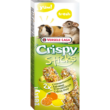 Crispy Sticks Guinea Pigs-chinchillas Citrus Fruit, 2 Piezas 110g