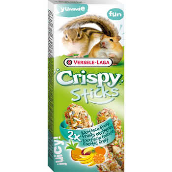 Crispy Sticks Hamsters- Squirrels Exotic Fruit, 2 Piezas 110g