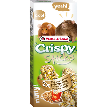 Crispy Sticks Rats-mice Popcorn & Nuts, 2 Piezas 110g