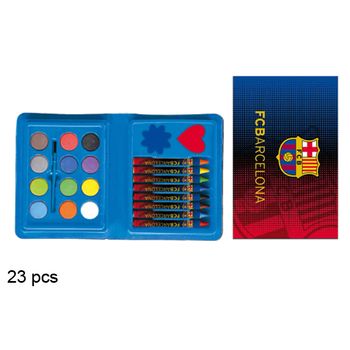 Set Papelería 23 Piezas Estuche Fc Barcelona