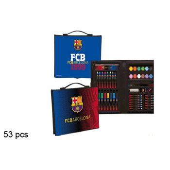 Set Papelería 53 Piezas Estuche Fc Barcelona