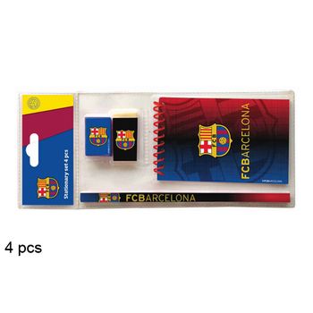 Set Papelería 4 Piezas Fc Barcelona