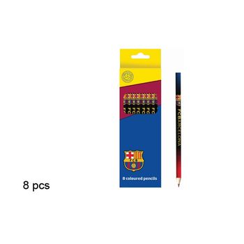 Set 8 Lápices De Colores Fc. Barcelona