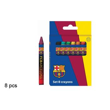 Set 8 Ceras De Colores Fc. Barcelona