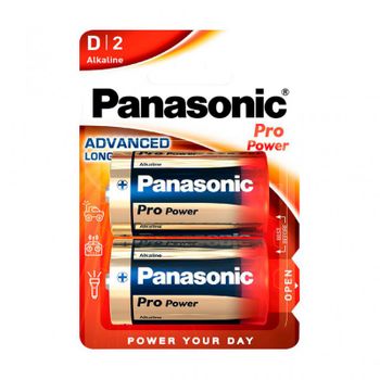 Pila Alkalina  Panasonic Propower Lr20  (blister 2 Pilas)